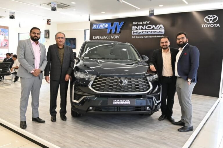 Toyota unveils 5th generation self-charging Innova HyCross in Ahmedabad
