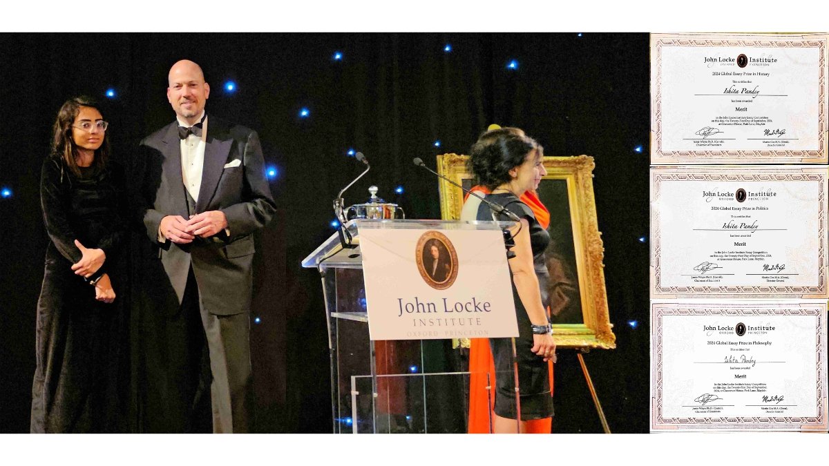 Ishita Pandey Makes India Proud At John Locke Essay Prize Ceremony In London